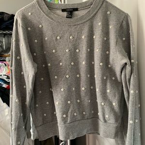 Grey studded sweatshirt